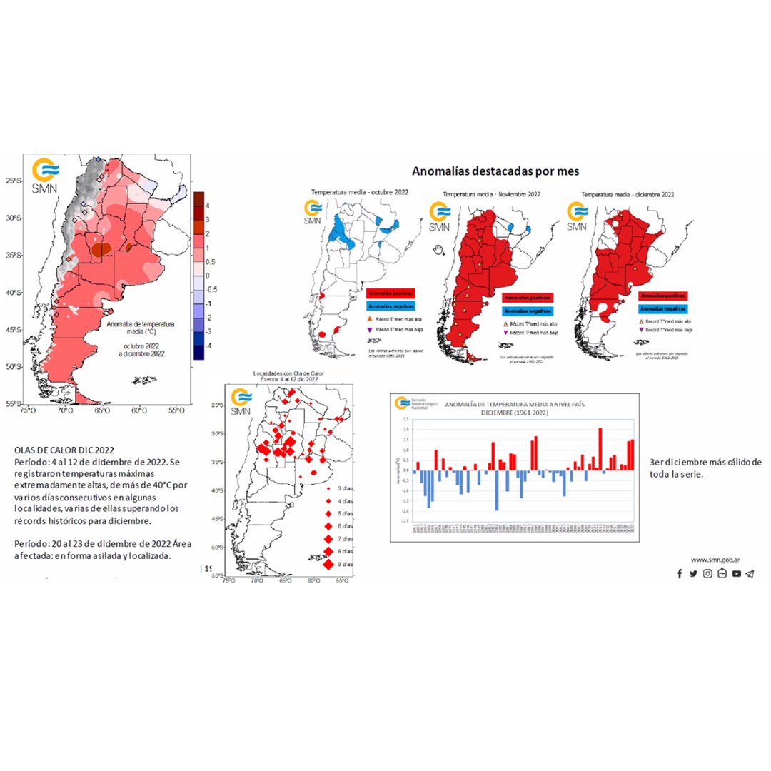 ⛅️Hoy tuvimos una nueva reunión de monitoreo climático junto a @CIMA_Science y @DCAO_UBA. En estos encuentros analizamos lo que sucedió y lo que se espera con el clima para las próximas semanas en Argentina.

✅Consultá nuestros productos y +INFO en smn.gob.ar