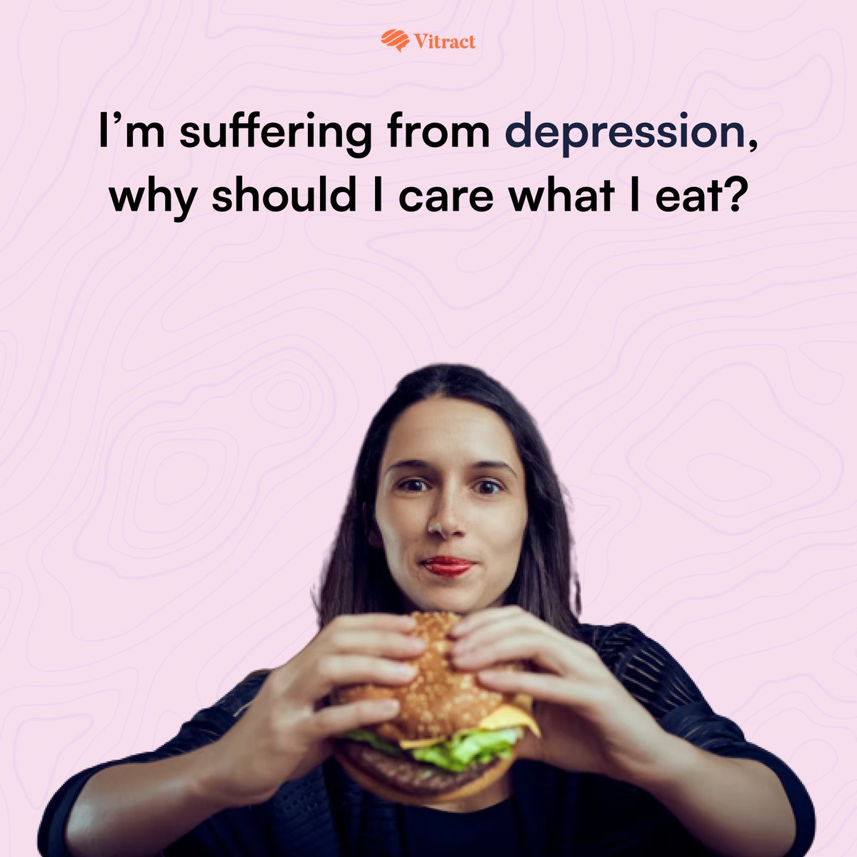 VitractOfficial's tweet photo. #Depression makes it hard to care about anything, including taking care of yourself.#Nutrition is important in managing depression and improving overall health @VitractOfficial, So even if you don't feel like it, try to make healthy choices and care for yourself. https://t.co/pytaad4pKT
