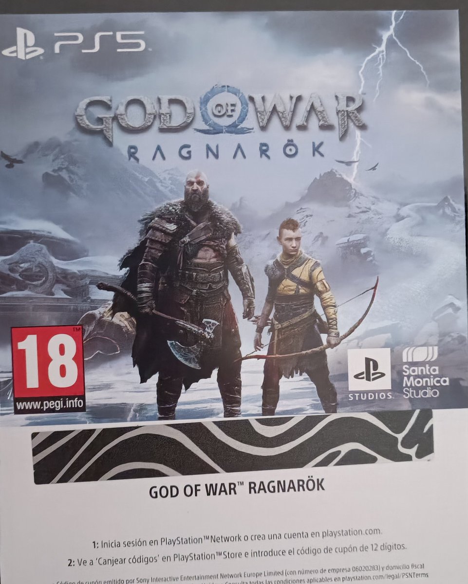 daxter3192's tweet image. Gente vendo el código de God Of War Ragnarok para la PS5.
Se agradece compartir y el que esté interesado MD 😊💪
Agradecido