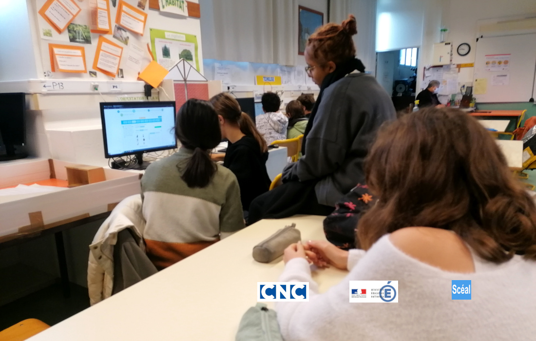 Échanges autour des scénarios au collège Francisco Goya (Bordeaux). Scéalprod et Scéal studio partenaires du défi "Écris ta série!", initié par <a href="/LeCNC/">Le CNC</a> et <a href="/education_gouv/">Ministère Éducation nationale</a>
. 
scealprod.fr

<a href="/ludomag/">@ludomag.bsky.social</a> <a href="/EdtechFrance/">EdTech France 🇫🇷🇪🇺</a> <a href="/LibrairieeMLS/">Librairie eMLS</a> @ArenEducation