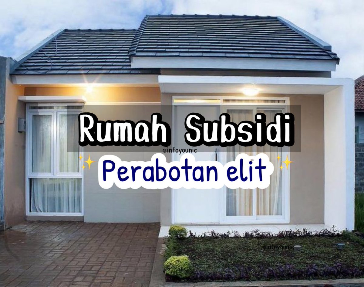 Rumah subsidi perabotan nya elit,tp tetap low budget !

— a thread