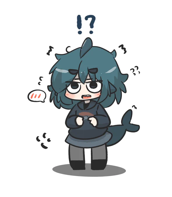 おどろくフカちゃんFuka-chan is surprised. 