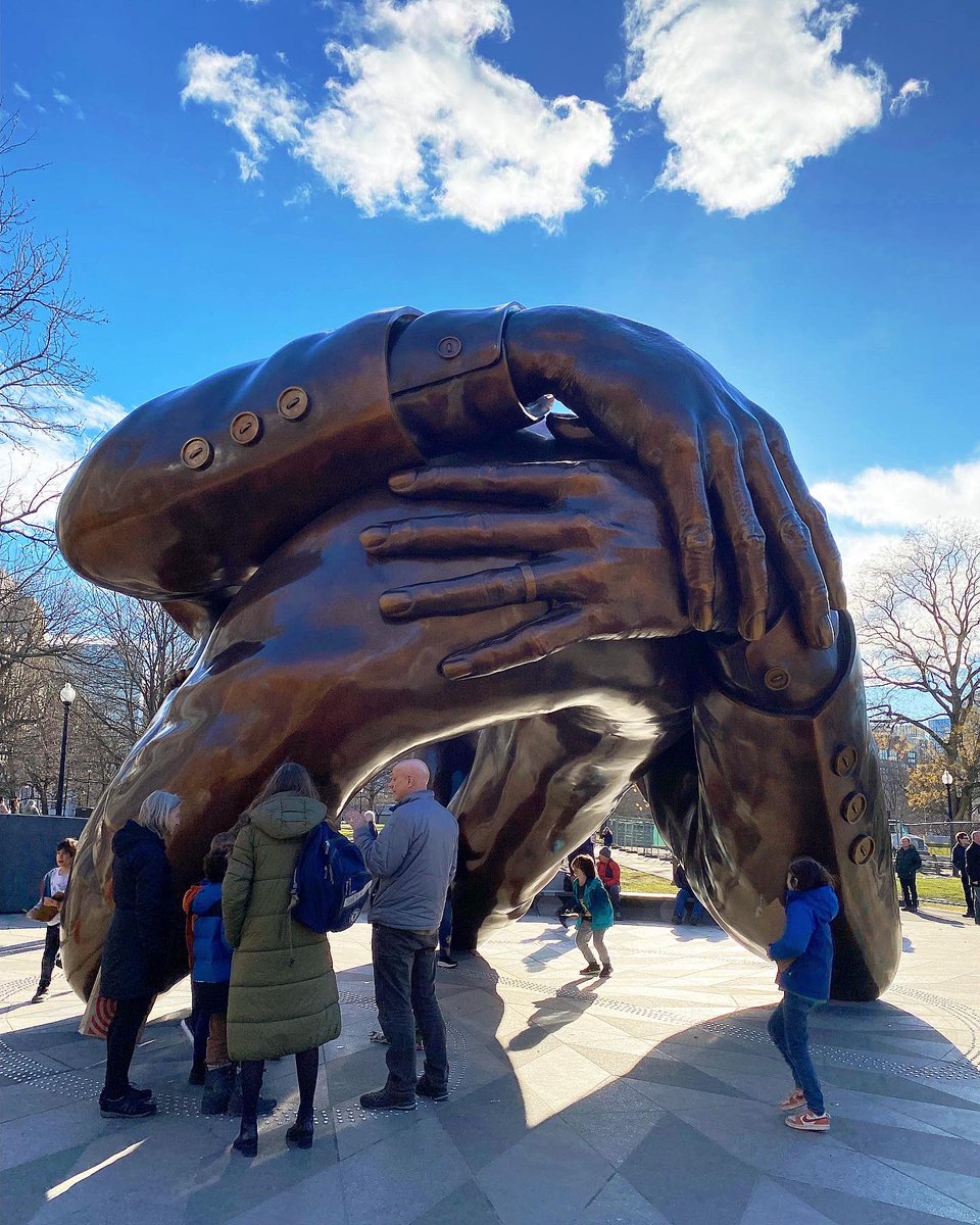 FOPG's tweet photo. Sunny days on #BostonCommon ☀️ Love to see the Public interacting w/ new @EmbraceBOS King Memorial #bosparks https://t.co/zqqpcrO2lM