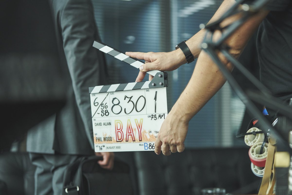 ScholesGeorgia's tweet photo. And that’s a wrap on the Bay series 4 for me, started in June last year with Thea in my belly, and finished with her watching me wrap up with some ADR ❤️ #thebay #yaythebay https://t.co/4Se0MJ99vh