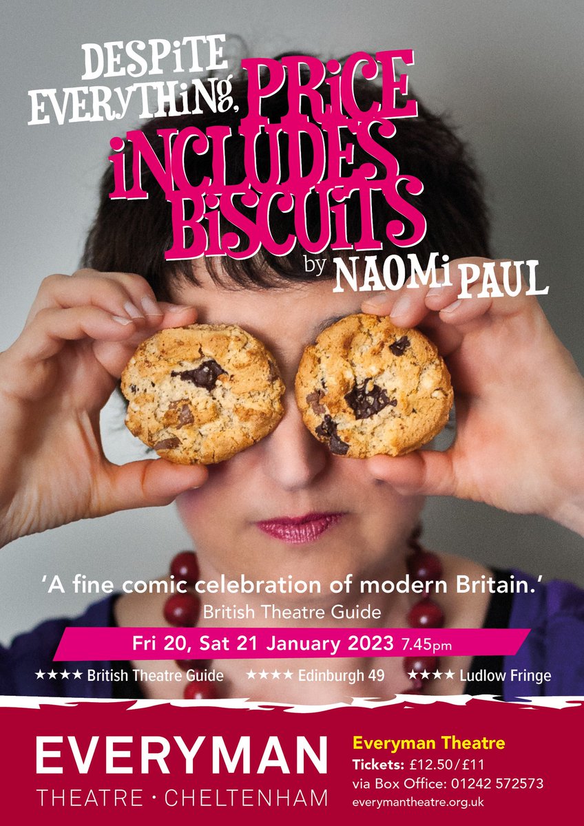 NaomiPaulWrites's tweet photo. One more day to go!! Book now at @Everymanchelt for your share of the biscuits (maybe 😉), with a dash of comedy thrown in. Tickets available for tomorrow & Saturday #despiteeverything #priceincludesbiscuits https://t.co/qOvAbXUTsI