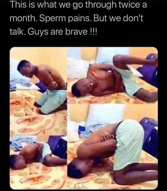 JoePirrottaMMA's tweet photo. @hodgetwins Sperm cramps are way worse https://t.co/1vv8EajIKl
