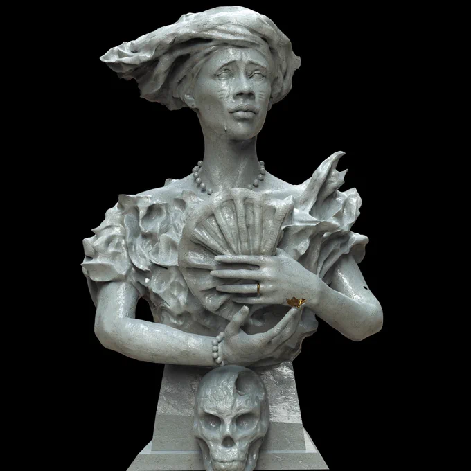 My new sculpture. The Widow. 
