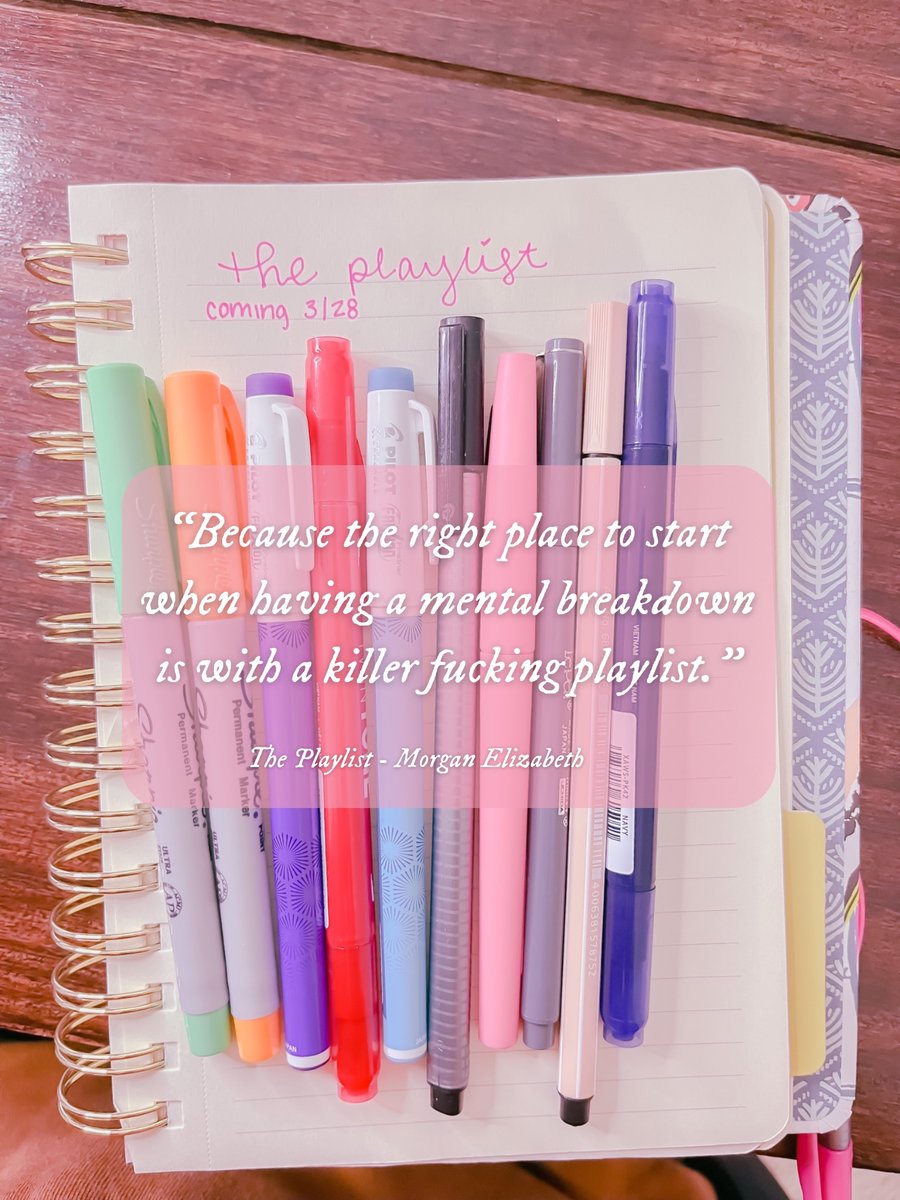 The Playlist // 3/28/23

#authormorganelizabeth #Swiftie #AuthorsOfTwitter #newbooktwt #booktwt #theplaylist
