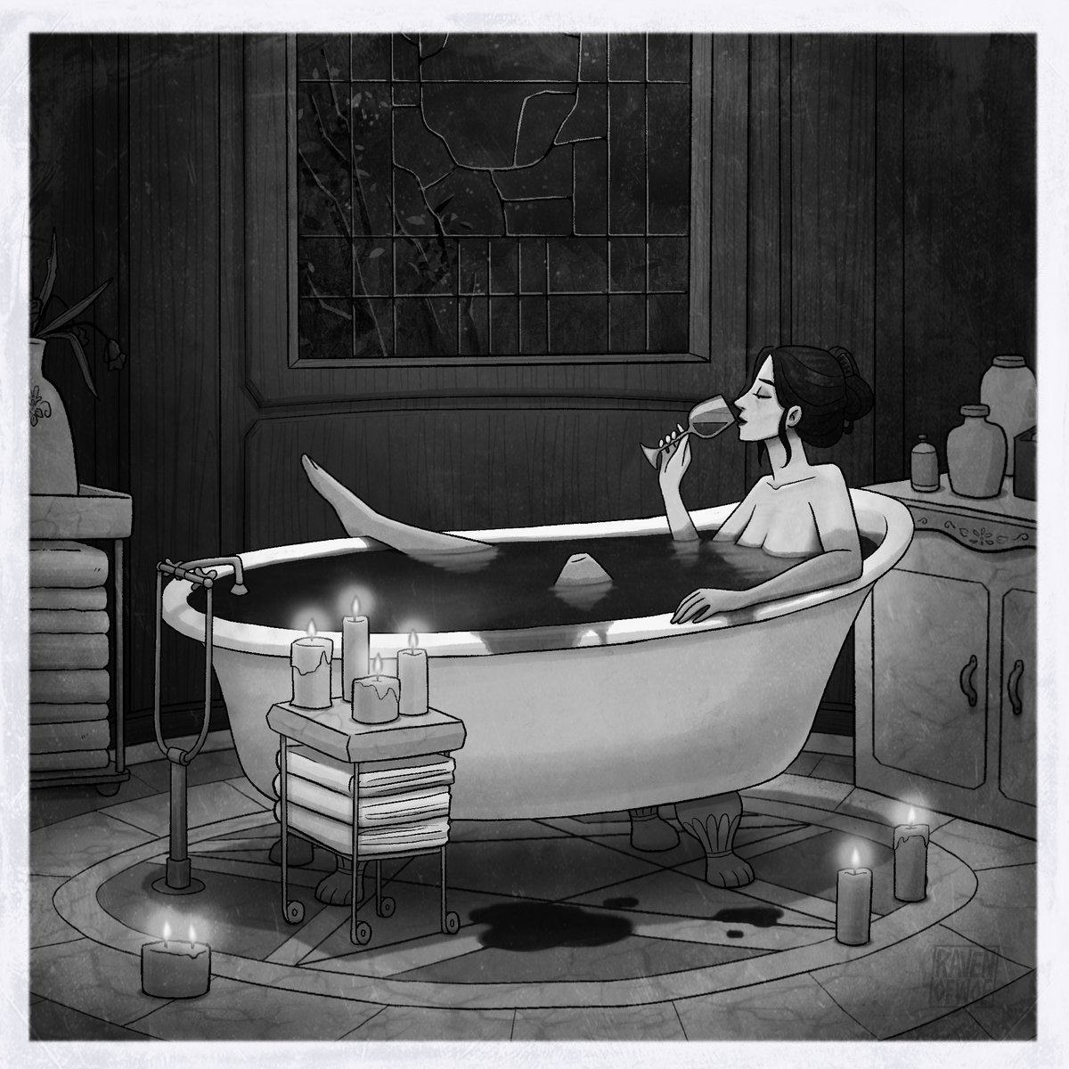 Bloodbath🍷
𓄿 follow me on instagram<3
#art #artwork #procreate #procreateart #digitalart #illustration #characterdesign #sketchbook #characterart  #portrait #characterillustration   #vampire 
Tweet lefordítása