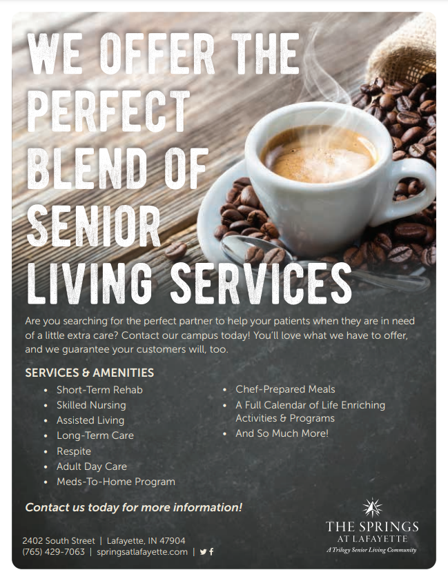 S_Lafayette's tweet photo. The Springs at Lafayette offers the perfect blend of Senior Living services! Yesterday, we celebrated National Gourmet Coffee Day with our Hospice referral partners! ☕ 

❤️ Call our Sales Team at 765-429-7063 for more information or to schedule a tour today. ❤️ https://t.co/6TEnCB6Hfv