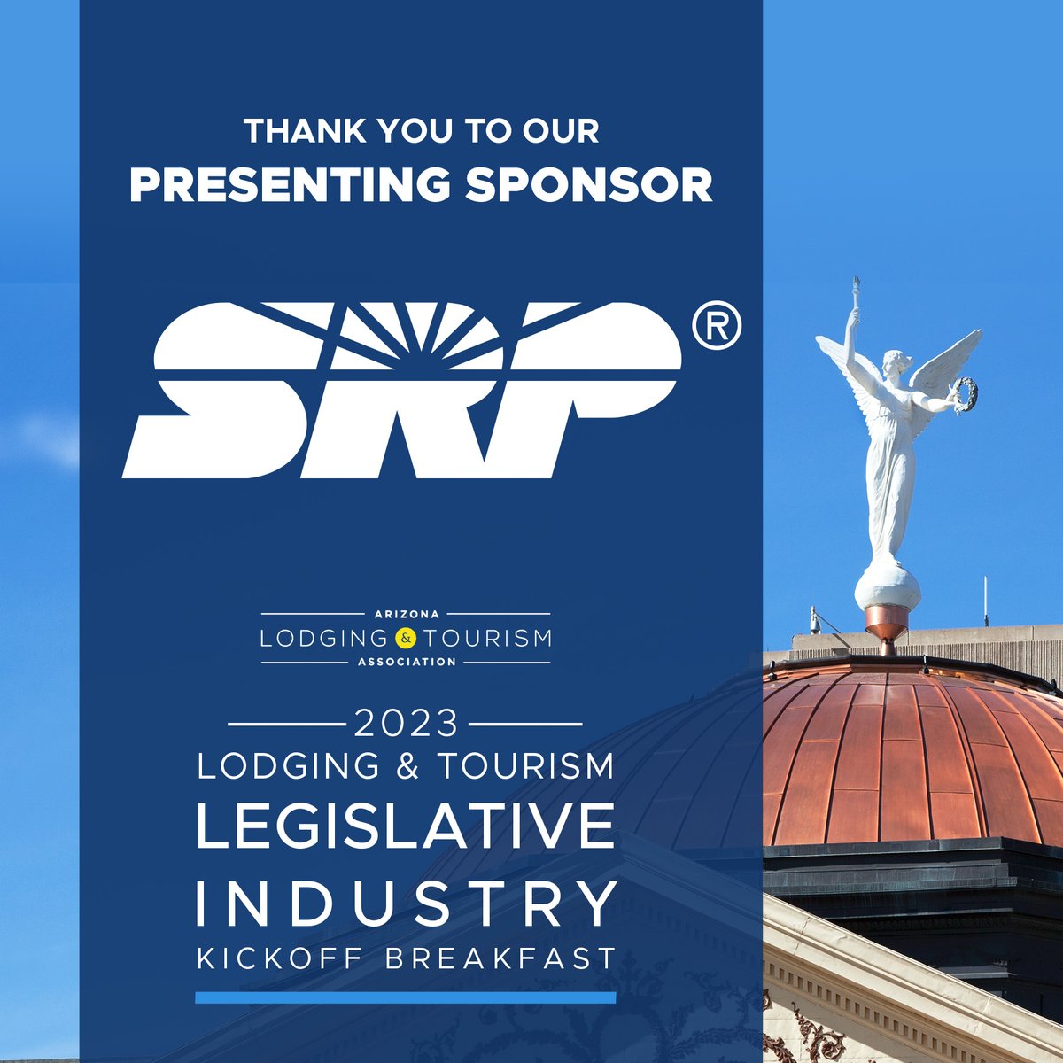 _AZLTA_'s tweet photo. The morning is just getting started! Thank you to @SRPconnect for supporting AzLTA and today's Lodging &amp; Tourism Legislative Industry Kick-Off! 
@lbradyaz @cruzhilen https://t.co/1cBSBvtmHA