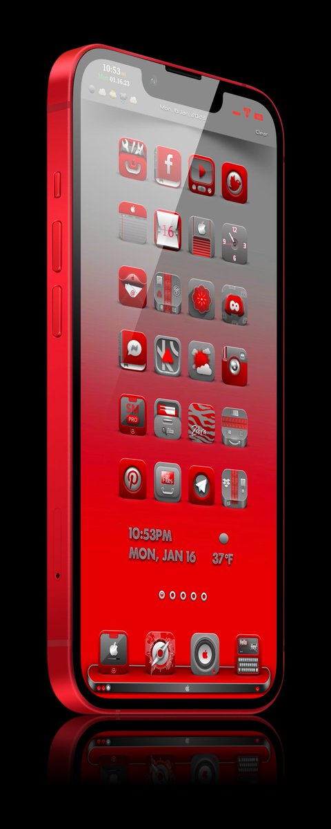 #Cod3R3d Theme by the great one <a href="/SteveMeyer420/">Steven Meyer</a> 
Statusbar widget <a href="/daddykool666/">Gary Boole</a> <a href="/Attairdu57slm/">Att57 </a> 
Bottom widget <a href="/kyawthihaphyo/">Thiha</a> 
NicebarX <a href="/NiceiOs/">NiceiOS</a> 
SMPRO <a href="/screenshot_pro/">Screenshot Maker Pro</a>