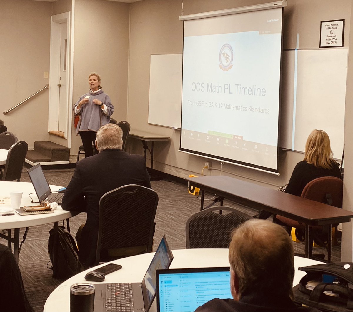 Proud to hear from OCS Director of Elementary Education, Jennifer Adams, as she shared our math work this year with other leaders across our region. #committedtostudentsuccess @AdamsJennifer4