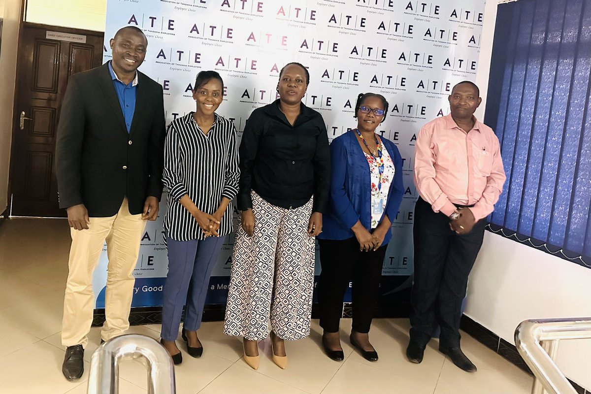 ATE_Tanzania's tweet photo. This afternoon, Thursday 19th January 2022, ATE Secretariat led by their CEO met with the ILO representatives at our Offices and had a brief conversation regarding various areas of collaborations for 2023. @ILO_EASTAFRICA @Wellington_ILO https://t.co/M2AOohbwZ5