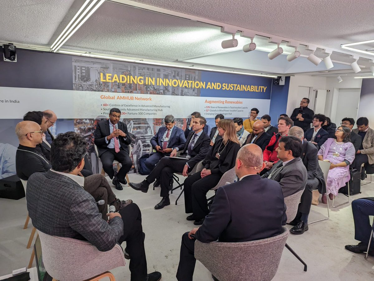 Guidance_TN's tweet photo. 'Tamil Nadu: A Green Ecosystem for Investments in Clean Energy Supply Chain' roundtable has started.

#TNatDavos2023 #wef23 #FutureOfAdvanced #InvestInTN #MakeInTN #ThriveInTN https://t.co/I5eQk3aGOT