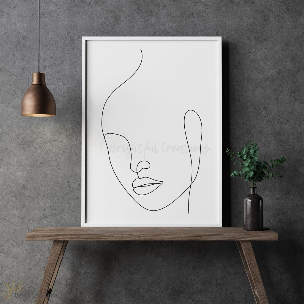 Brightful's tweet photo. Excited to share the latest addition to my #etsy shop: Woman Face Line Art Print, Abstract Woman Single Line Drawing, Female Line Art, Black And White Minimalist Print, Modern Wall Art, Unframed #womanonelineart #womanfacelineartprint #onlinedrawing https://t.co/lcCDYcH33o https://t.co/lnCzcZ0E6U