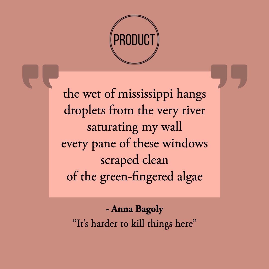 USM_Product's tweet photo. Check out Issue 37 of Product online now! Issue 37 has it all: poetry, prose, and art!
You can read one of Anna Bagoly's wonderful poems, "it's harder to kill things here"
https://t.co/mG3D5nKQgY #Poetry #ProductMagazine #Issue37 https://t.co/loZGOt4Xrr