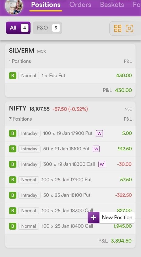 Swappy3112's tweet photo. Range bound expiry
Options sellers won !
Today took strangle of next week expiry+ yesterday at closing took put calendar spread, both closed in green , small 3.4k profit on capital of 2.5Lacs 
#OptionsTrading #optionbuying #Optionselling https://t.co/drrbrIRT75