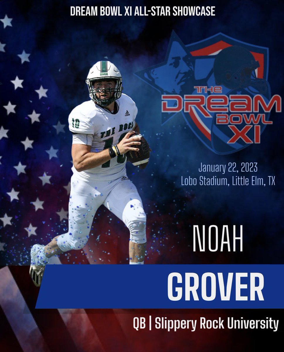 Always appreciative for the opportunity to work. Blessings. #AO1 #DreamBowl #DreamBig <a href="/TheDreamBowl/">The Dream Bowl</a> <a href="/SRURockFB/">Slippery Rock Football</a>