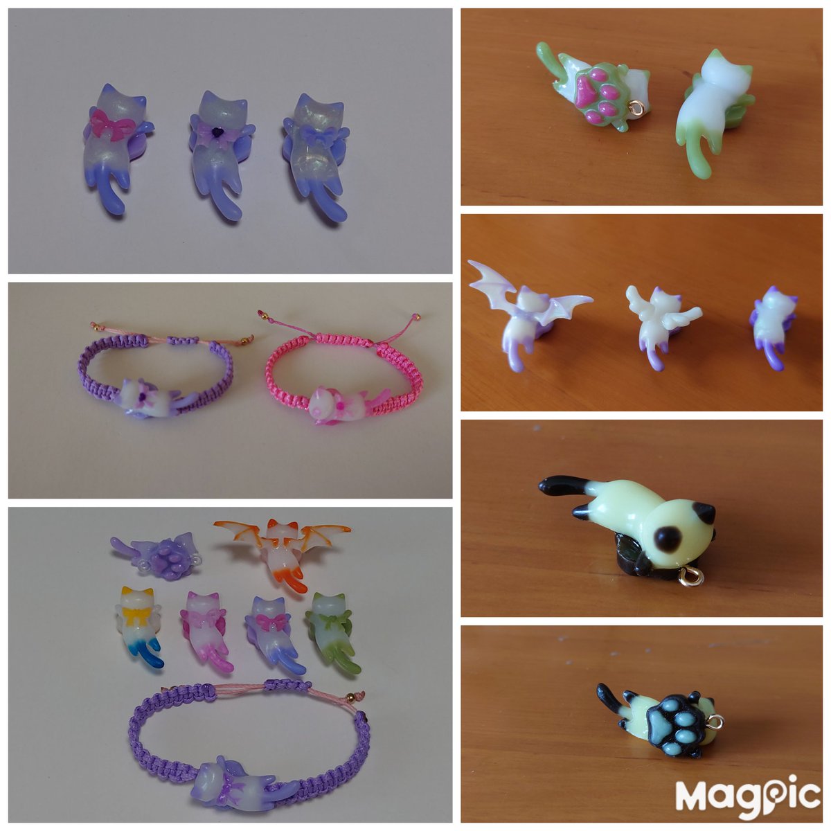 maduce181's tweet photo. 猫ねこにゃんこ　製作します
ストラップ　ピアス　イヤリング
ネックレス　ブレスレット　その他
DMにて受け付けしてます👍
本体　耳、手足、尻尾
色分けできます😉

オプションで肉球、リボン、羽根が
付けれます

送料込み 500円〜 要相談
PayPay、メルペイ、銀行振込 に対応 https://t.co/zsXHp9w5HM