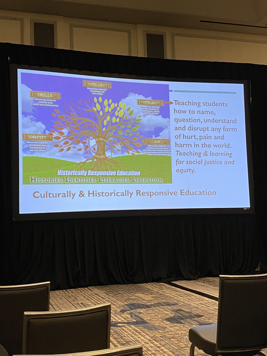 Kimmi45535524's tweet photo. #23LitCon Thank you Dr. Gholdy Mohammad for starting the day by discussing every child’s genius and cultivating joy in school!  This aligns beautifully with what we want to accomplish in Reading Recovery with our kids. https://t.co/V9c0VDc0G6