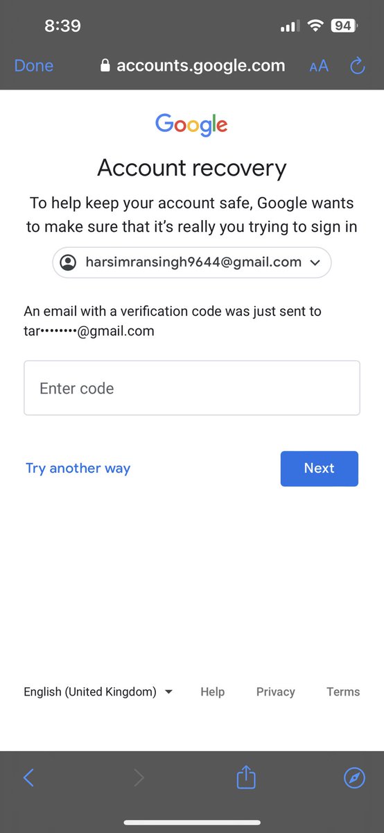 harsimran6444's tweet photo. @TeamYouTube my gmail acount pasowrd is changed by some one els i cant acess my acount plz help https://t.co/ZZVaSj97dD
