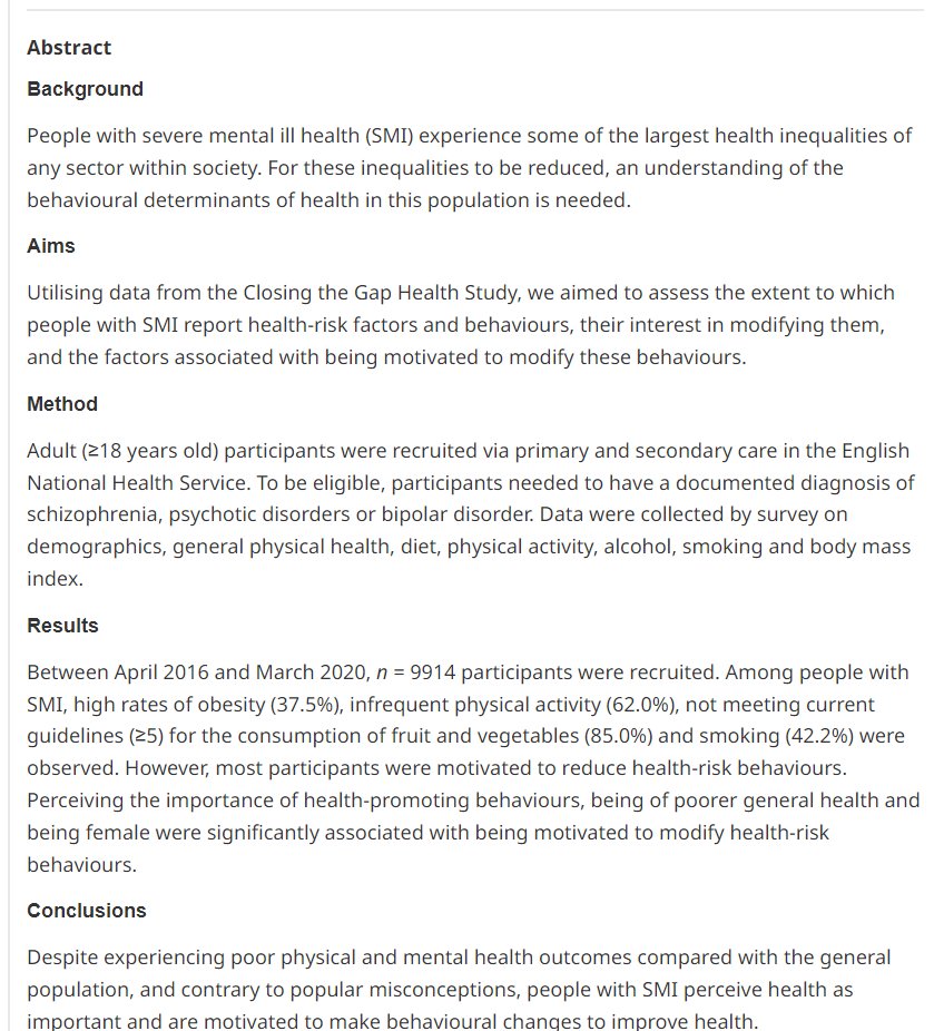 Closing The Gap Network (@ctgnetworkuk) on Twitter photo ⭐️After 7 years of hard teamwork and 9,914 participants recruited, our immense project ends on a high note!
Hot off the press <a href="/TheBJPsych/">BJPsych Journals</a> :
cambridge.org/core/journals/…
Dr Emily Peckham, Suzanne Crosland, <a href="/PaulNHeron/">Paul Heron</a> <a href="/SimonGilbody/">Simon Gilbody</a> Lauren Walker, <a href="/SpanakisPanos/">Panos Spanakis</a> <a href="/bdlor/">Ben Lorimer</a> Natalie Smith ⭐️After 7 years of hard teamwork and 9,914 participants recruited, our immense project ends on a high note!
Hot off the press <a href="/TheBJPsych/">BJPsych Journals</a> :
cambridge.org/core/journals/…
Dr Emily Peckham, Suzanne Crosland, <a href="/PaulNHeron/">Paul Heron</a> <a href="/SimonGilbody/">Simon Gilbody</a> Lauren Walker, <a href="/SpanakisPanos/">Panos Spanakis</a> <a href="/bdlor/">Ben Lorimer</a> Natalie Smith