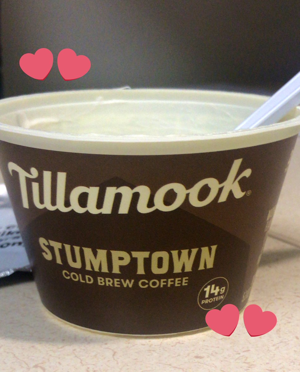 Just think everyone should know this <a href="/TillamookDairy/">Tillamook</a> <a href="/stumptowncoffee/">Stumptown Coffee</a> Greek yogurt exists! I’m in love ❤️