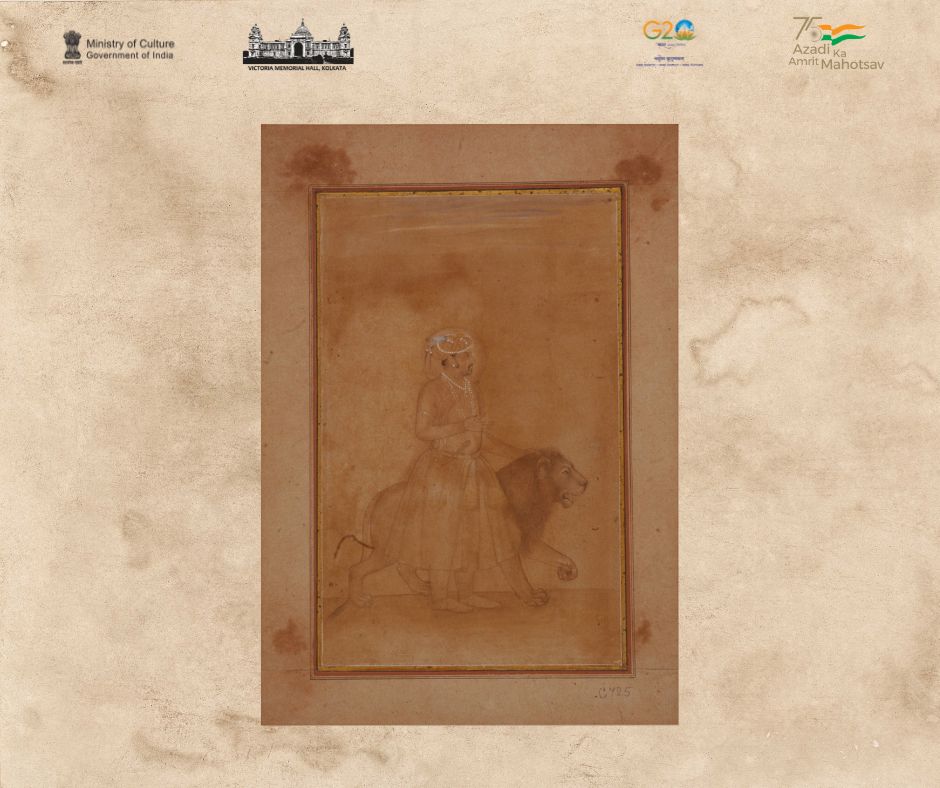 Museum from Home-

Title: Mughal Emperor Jahangir with a Lion
Accession Number: R816-C72
Object: Painting
Medium: Watercolour
Artist: Unknown
Dimension:  27.8x19.1cm
Brief Description Oriental painting

@MinOfCultureGoI

  #MuseumFromHome #Jahangir #mughalemperor #painting