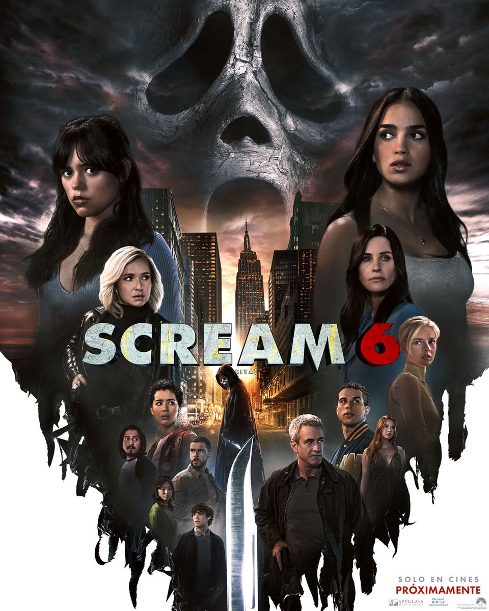 Veacine's tweet photo. #Scream6 llega a los cines con un Ghostface mejorado y listo para redimir sus errores. 9 de marzo. Solo en cines. https://t.co/Z8Q26HE7sv