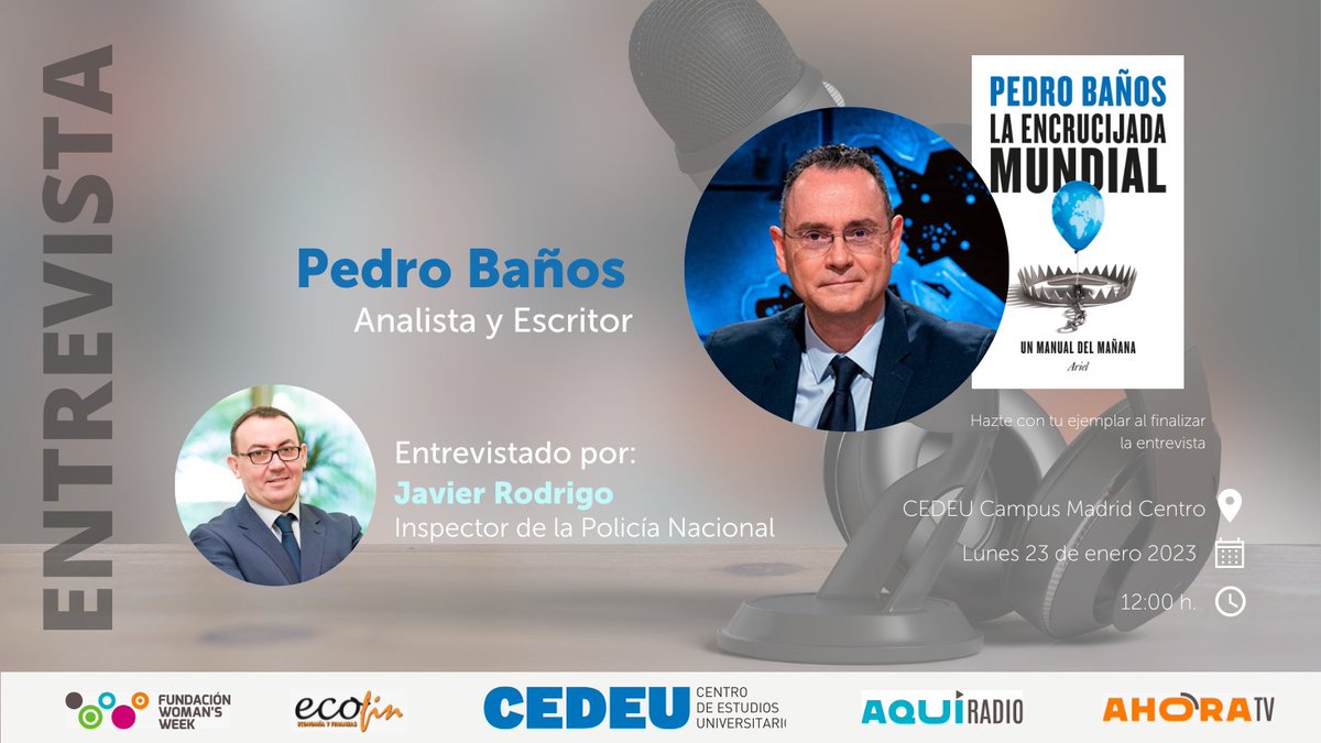 CEDEUoficial's tweet photo. 🔝Recordad que el próximo lunes 23 haremos una entrevista a @geoestratego y nos presentará su nuevo libro, llamada “La Encrucijada Mundial”.🔝
🎤No te la pierdas, inscríbete:
https://t.co/MMSMI31RTn
#PedroBaños #entrevista #laencrucijadamundial #ActivaTuTalento #cedeu https://t.co/IYJLzhspJH