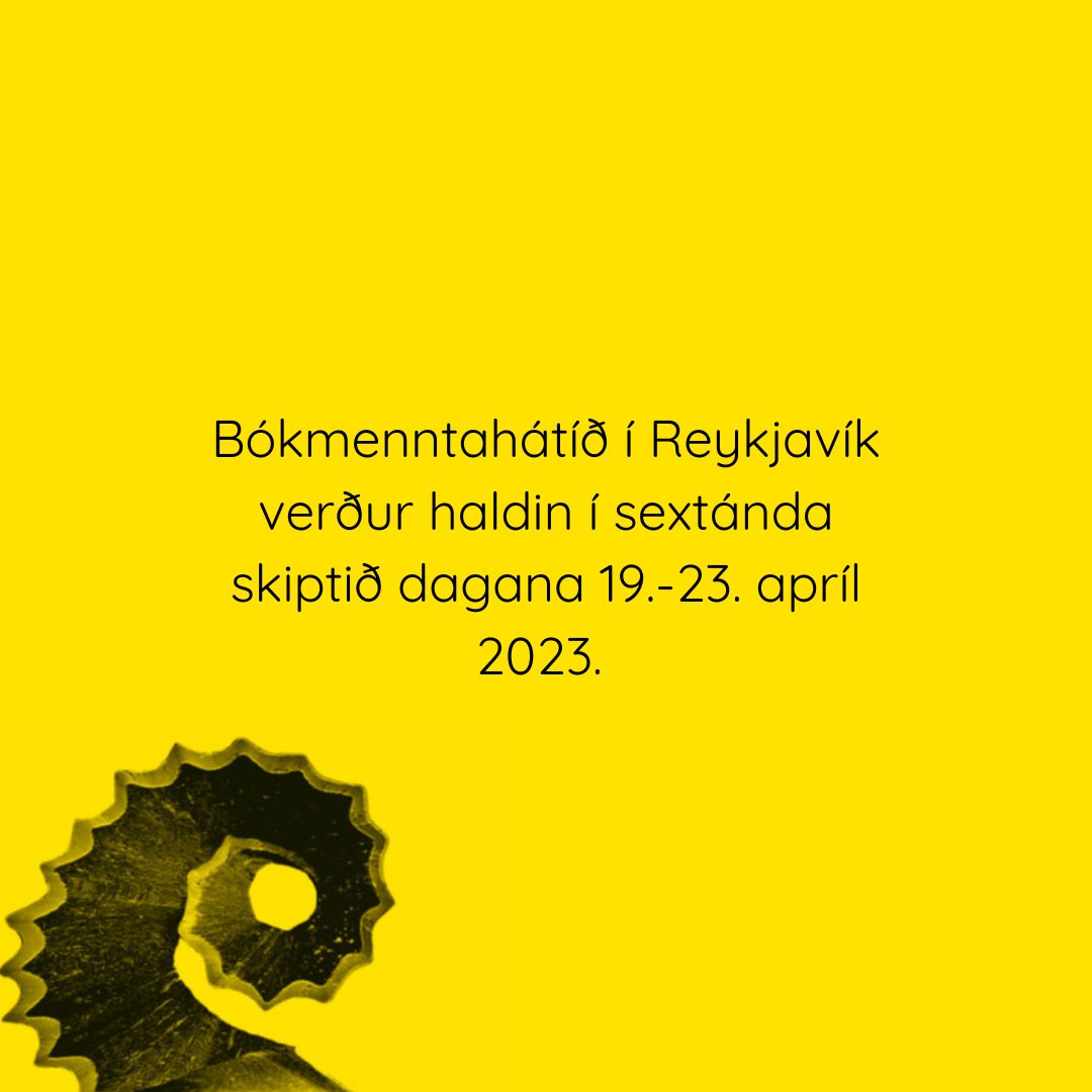 LitRvk's tweet photo. RILF will be held for the 16th time on the 16th-23rd April this year. RILF is the meeting place of authors &amp; readers where guests are invited to engage in a lively conversation on literature, fiction and society. Diverse program, free entrance and everyone welcome. https://t.co/3TzSYoo9tw