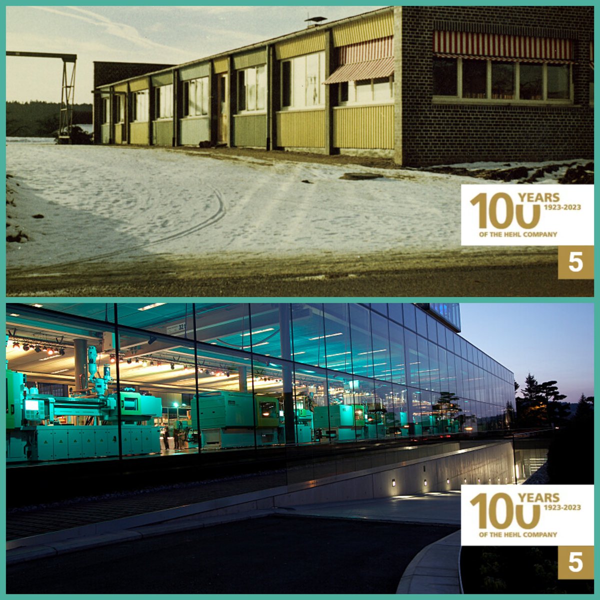 arburgworld's tweet photo. Over the years, we've grown and the buildings have also changed! The place where our Customer Center stands today, was the site of our company building in the 1950s. The "Duo Lux" lettering on the building indicates that we were still mainly manufacturing flashguns at that time. https://t.co/OsBnuAgFTh