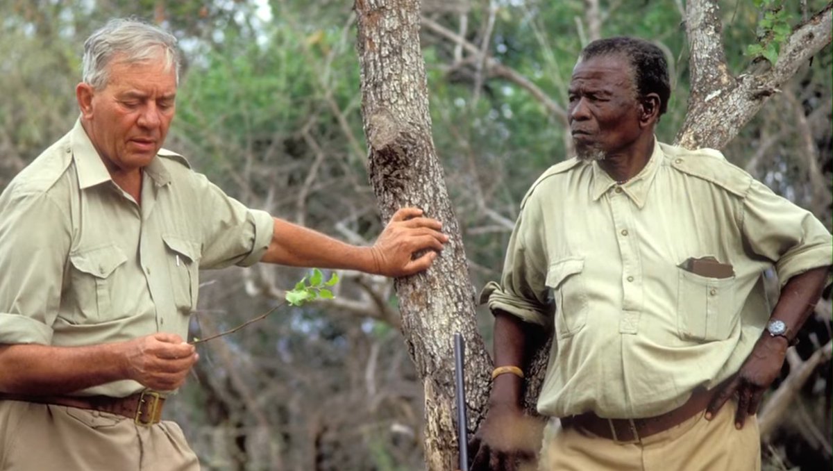 A special moment on our trail with Ian and Mqubu in the wilderness of the Imfolozi, Ian's work inspired us all to continue to support the preservation of rhino #rhinomatters #projectrhino #savetherhino