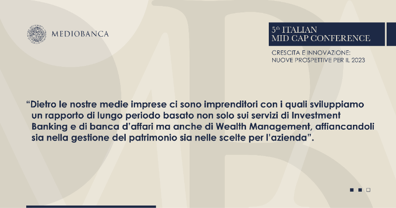mediobanca's tweet photo. #MBEvents - Durante la 5a edizione dell'Italian Mid Cap Conference, 100 investitori istituzionali hanno incontrato alcuni tra i maggiori rappresentanti di 28 società italiane di media capitalizzazione in oltre 400 meeting per confrontarsi sui principali temi di attualità