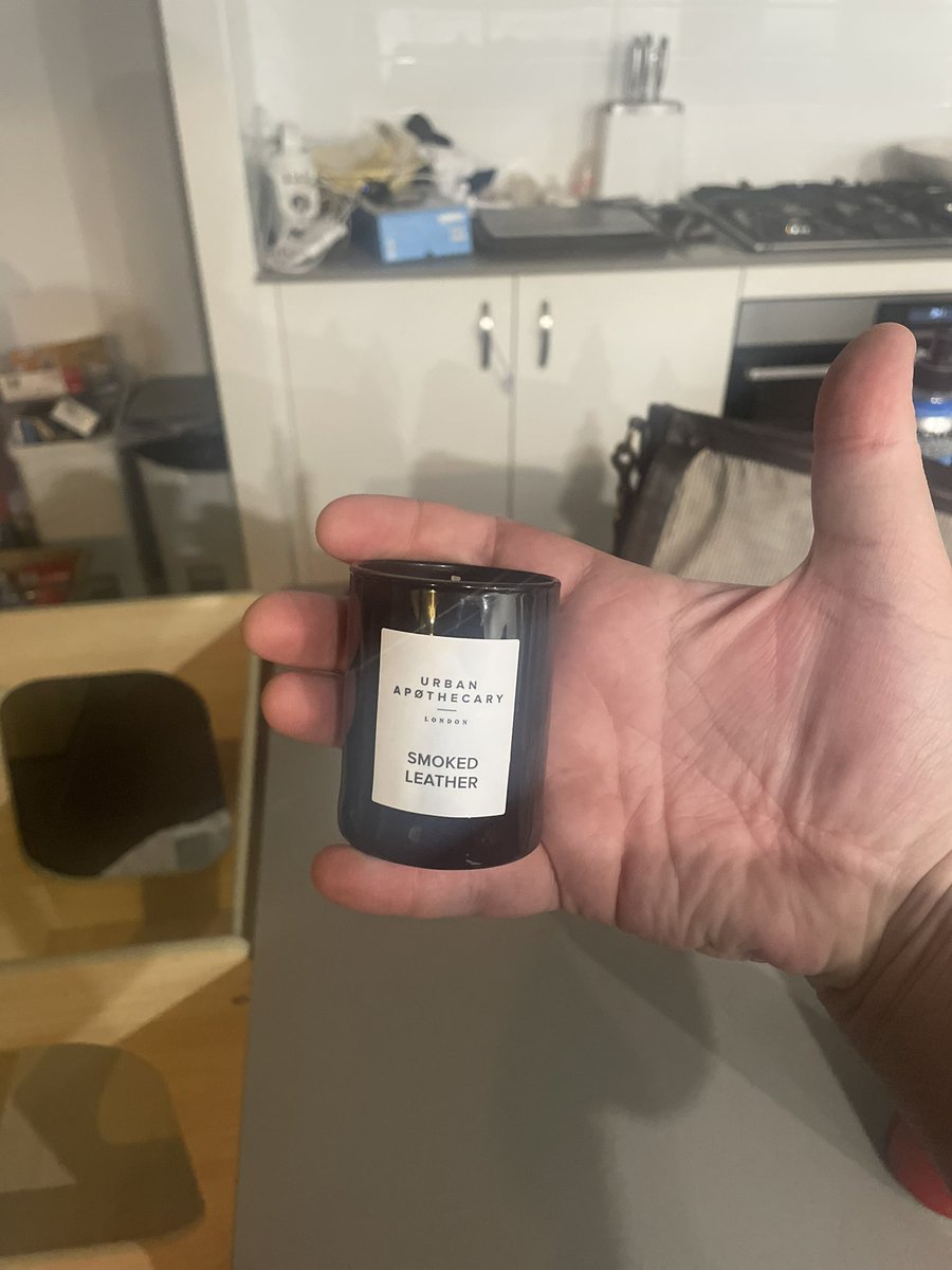 JamesRaue's tweet photo. This tiny candle from @adorebeauty cost $35. Lol. I was expecting something ten times the size. Weight is listed when you buy, but they and Urban Apothecary deliberately mislead with photos. Because who on earth would think a company would sell something this small. https://t.co/6UDySW8uHb