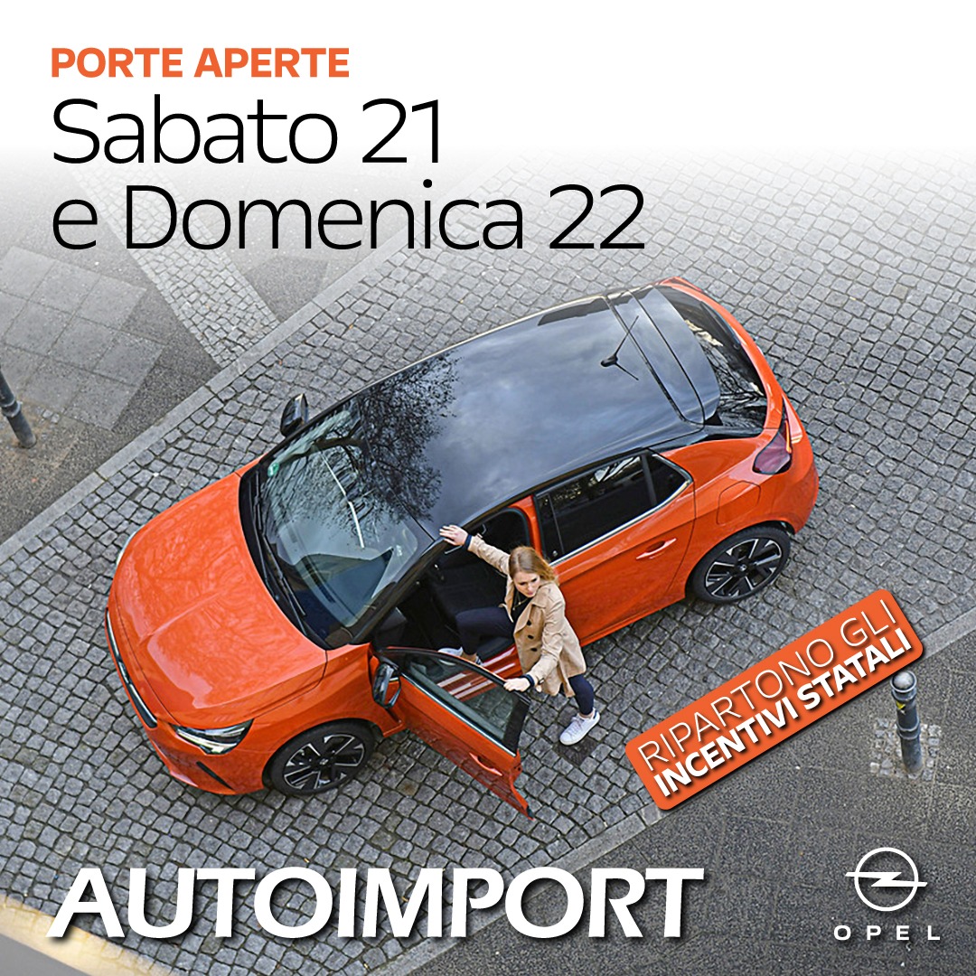 🟠#PORTEAPERTE #OPEL🟠
Sabato 21 e Domenica 22 Gennaio ti aspettiamo nei nostri showroom per scoprire tutte le promozioni in corso! #incentivistatali