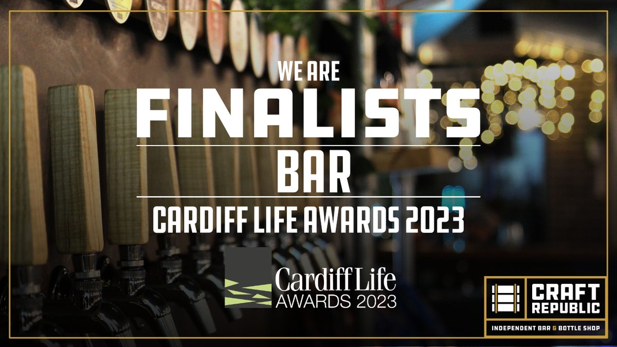 This is a flippin' lush start to 2023. We are thrilled to be a finalist and very proud to be flying the flag for the Vale as the only non-Cardiff city centre venue to be shortlisted in the Bar category. Just wonderful #Barry #CardiffLifeAwards