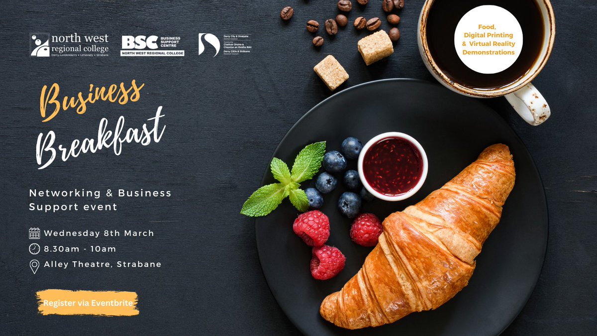 Are you an entrepreneur or business owner looking for FREE support programmes to help your business grow?

Come along to our Business Breakfast event <a href="/TheAlleyTheatre/">The Alley Theatre</a> on March 8 &amp; find out about the funding programmes available for businesses!

Register: bit.ly/3ktovZt