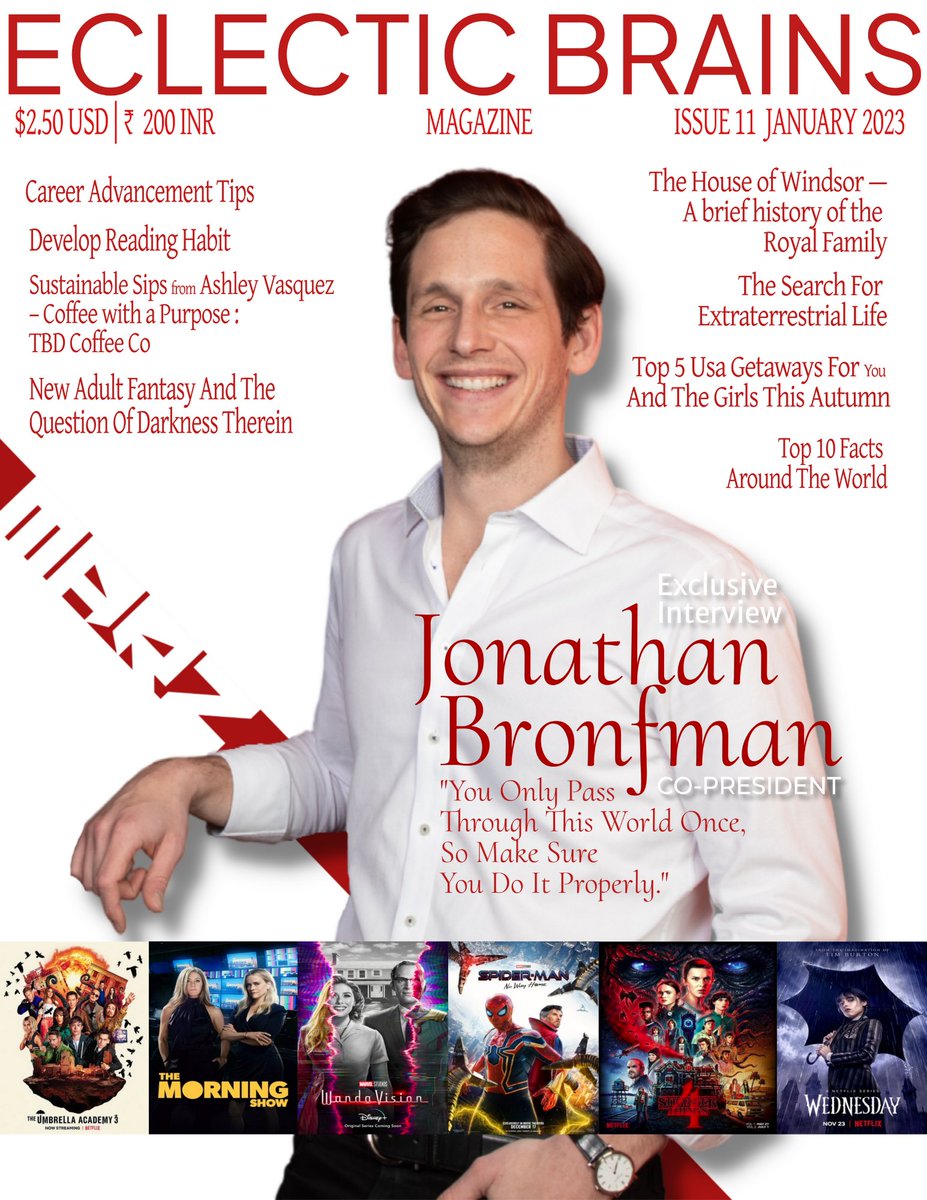 eclecticbrains's tweet photo. Cover: Jonathan Bronfman @JoBroPFF co-president @marzvfx  MARZ’s project portfolio includes Marvel’s @wandavision, HBO’s @watchmen, Netflix’s @UmbrellaAcad, latest hit show is @wednesdayaddams on Netflix and Apple TV’s Invasion—and was nominated for two Emmy awards in 2021. https://t.co/veFXHl0DRF
