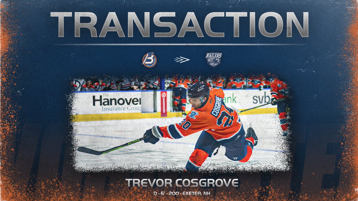 RailersHC's tweet photo. Transactions: Ken Appleby has been reassigned from Bridgeport to Worcester. Trevor Cosgrove has been returned on loan to Worcester.

Welcome back guys!

#AllAboutTheW | #RailersHC | #Worcester https://t.co/oap0dkBncz