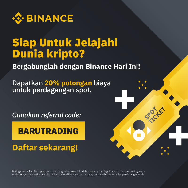 binance's tweet photo. Perdagangan Binance Dengan Diskon 20% Biaya Spot - Gunakan Kode "Barutrading"
Daftar &amp; dapatkan diskon 20% untuk biaya spot saat Anda mendaftar dengan kode "**BARUTRADING**". Jangan lewatkan penawaran eksklusif ini!