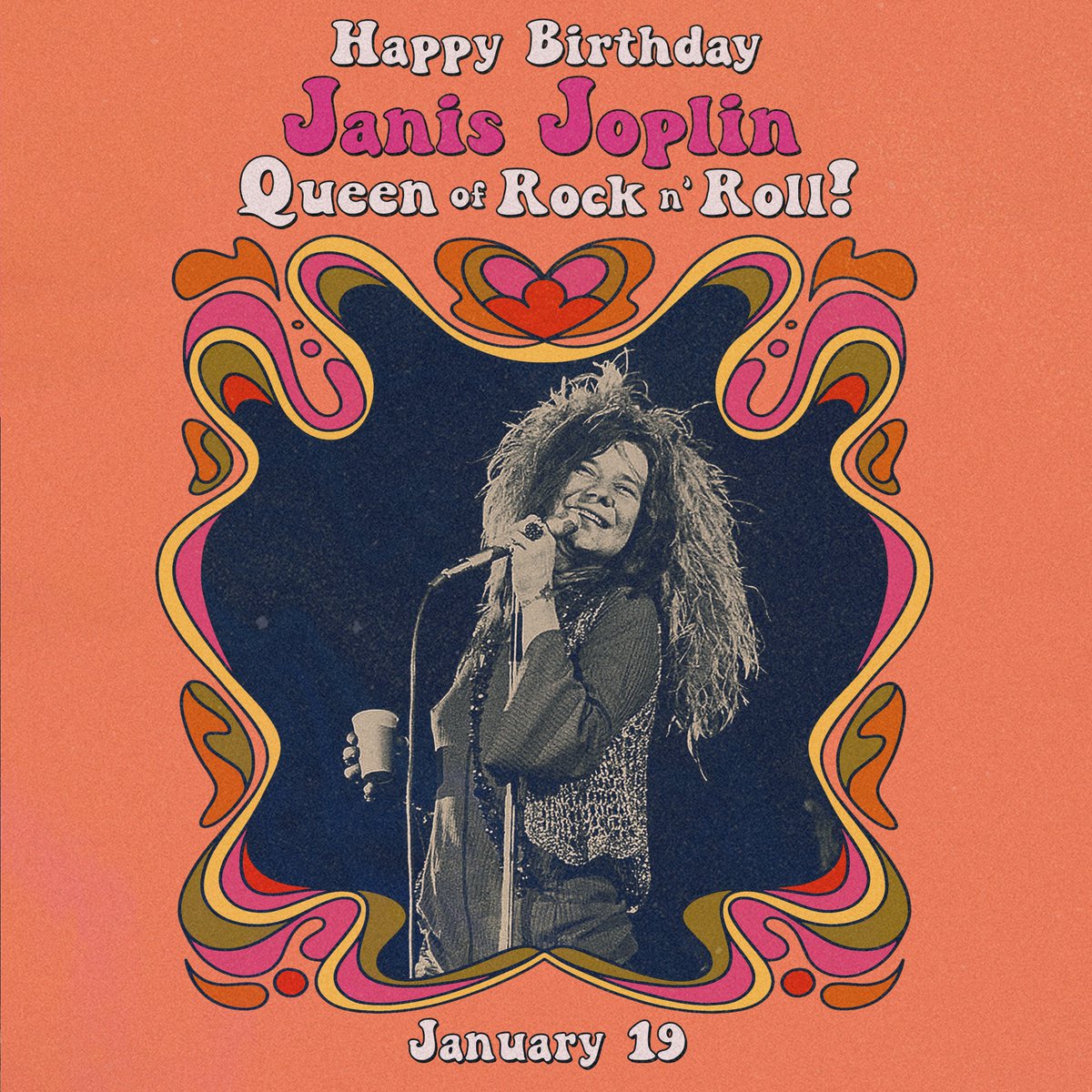 Happy Birthday to the Queen of Rock N’ Roll, @JanisJoplin!

Photo courtesy of Getty Images.

#TheDoors #JanisJoplin #QueenOfRockNRoll #RockBirthdays