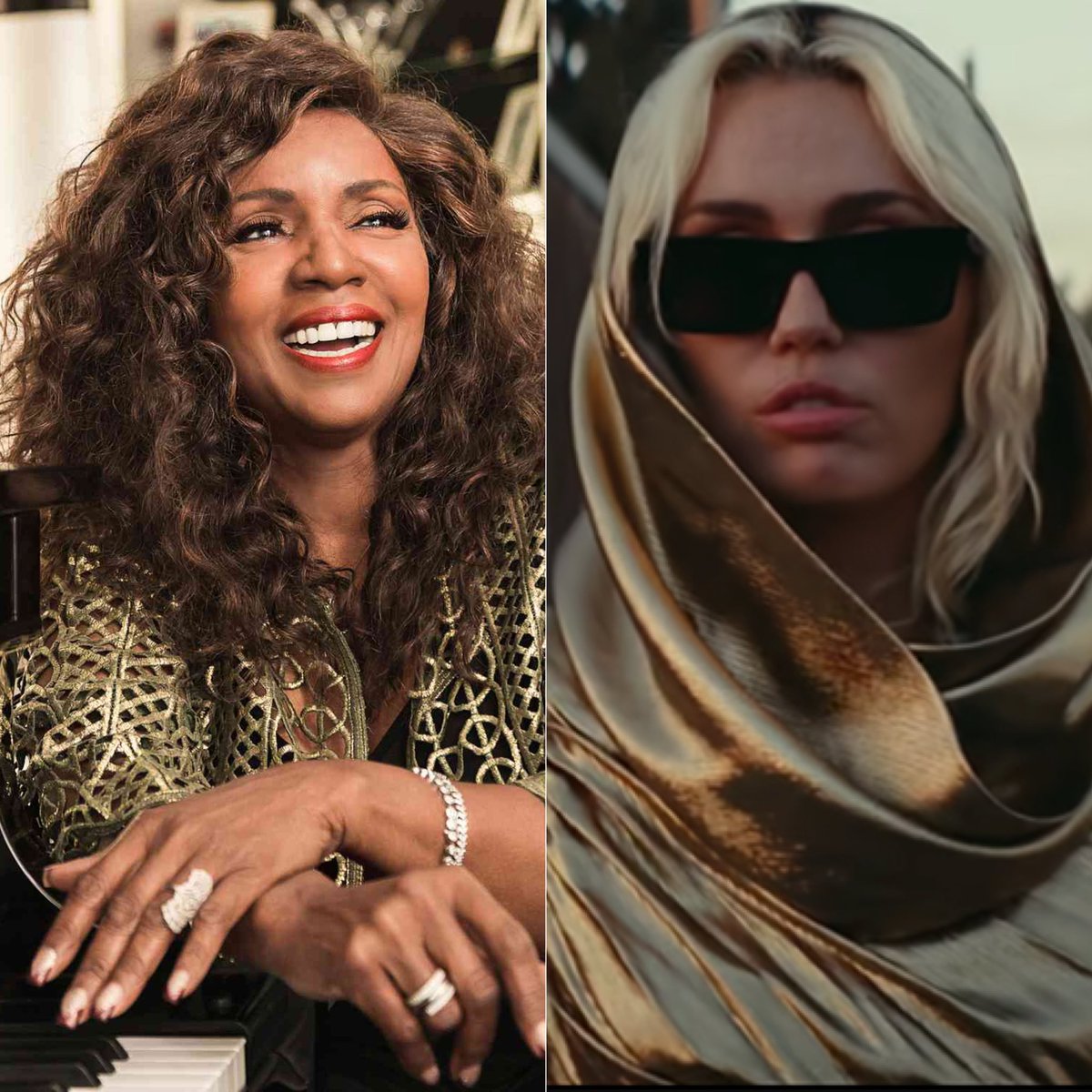 PopCrave's tweet photo. Gloria Gaynor, singer of the classic “I Will Survive”, praises Miley Cyrus’ new single “Flowers”: 

“Your new song carries the torch of empowerment and encourages everyone to find strength in themselves to persevere and thrive. Well done Miley!” https://t.co/wCTZvNafCU