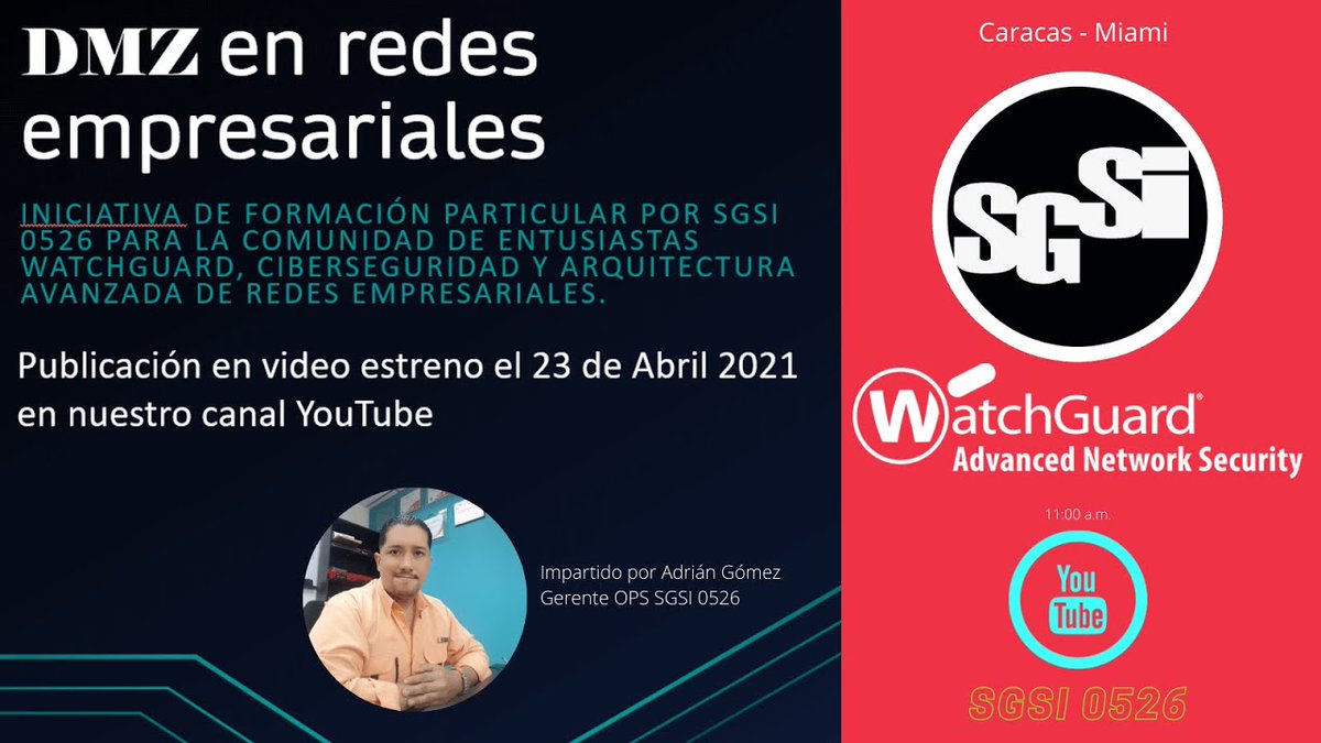 ProyectosSGSI's tweet photo. ¿Por qué es una buena practica desplegar zonas desmilitarizadas DMZ en nuestra red empresarial? en nuestro canal #youtube https://t.co/hXYSCf3hAX #ciberseguridad #cibersecurityvenezuela #cibersecuritymiami #cibersecurityteam https://t.co/JJwJLrEGN7