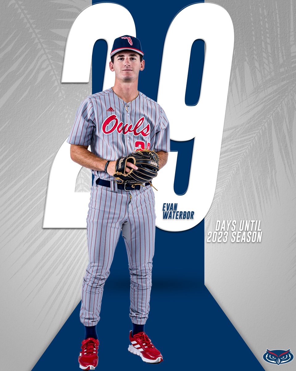 FAUBaseball's tweet photo. Under the lights in 29 days...
🗓️February 17 I 6:30 pm
🆚Monmouth
🏟️FAU Baseball Stadium https://t.co/O1DQn5ls7S