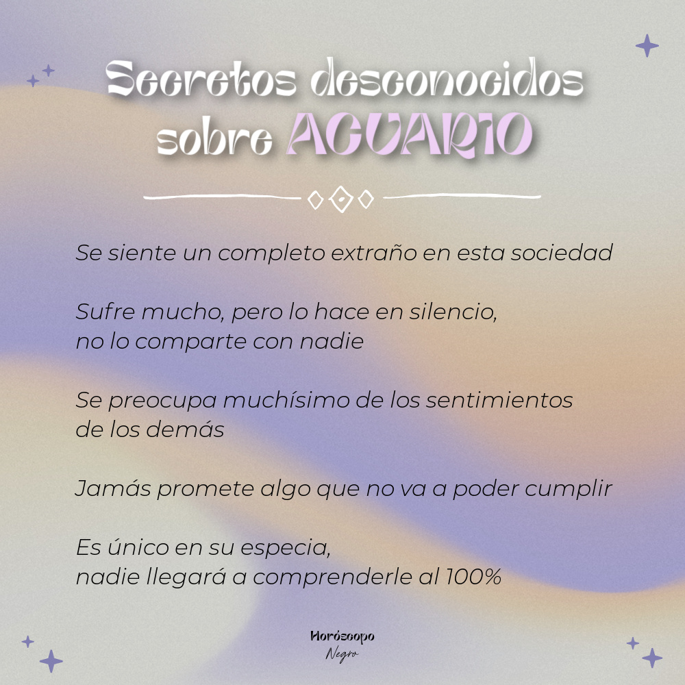 Secretos desconocidos sobre #Acuario ✨🔮✨ #horoscoponegro