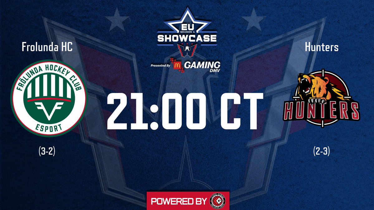 We played yesterday, we play today, we play... well not everyday. Today we play <a href="/capsgaming/">Caps Gaming</a> and big bad <a href="/FHCesport/">Frölunda HC Esport</a> is our opponent. Hopes are high.

🏆<a href="/capsgaming/">Caps Gaming</a> 
🆚<a href="/FHCesport/">Frölunda HC Esport</a> 
🕙22fin
📺twitch.tv/hunters_nhl

kokkeli:
Ainoa varma on miettinen maalissa.