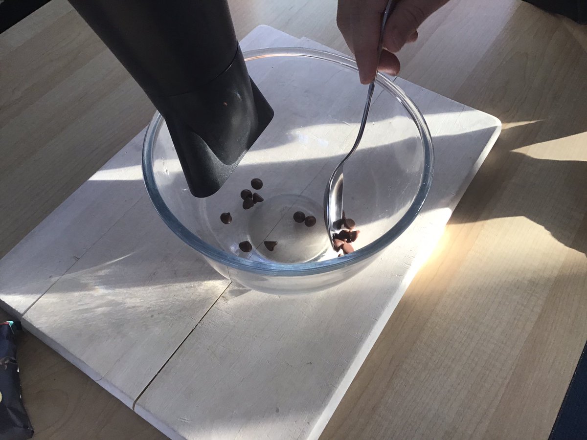 SomersPark4EM's tweet photo. Which type of chocolate has the lowest melting point? Year 4 know the answer after our investigation today! We changed our chocolate from a solid to a liquid using heat to melt it #science #changingmaterials #chocolate https://t.co/fv52RXvi7r