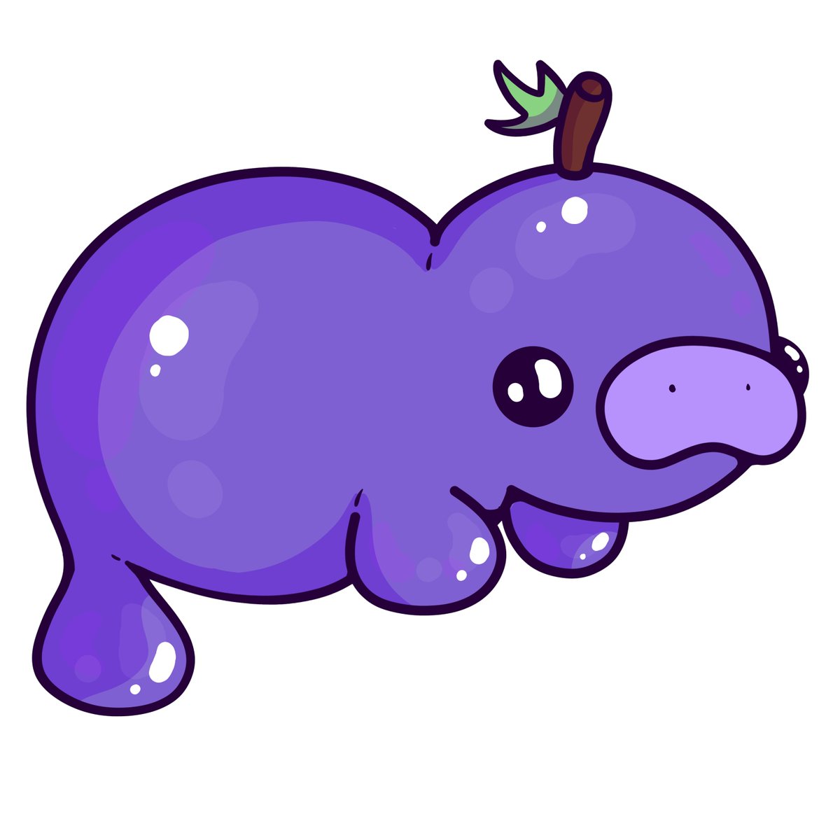 Sweet_frens's tweet image. Dive into the deliciousness of a Grape Manatee, the perfect treat for any grape lover #grapes #manatee #dessert